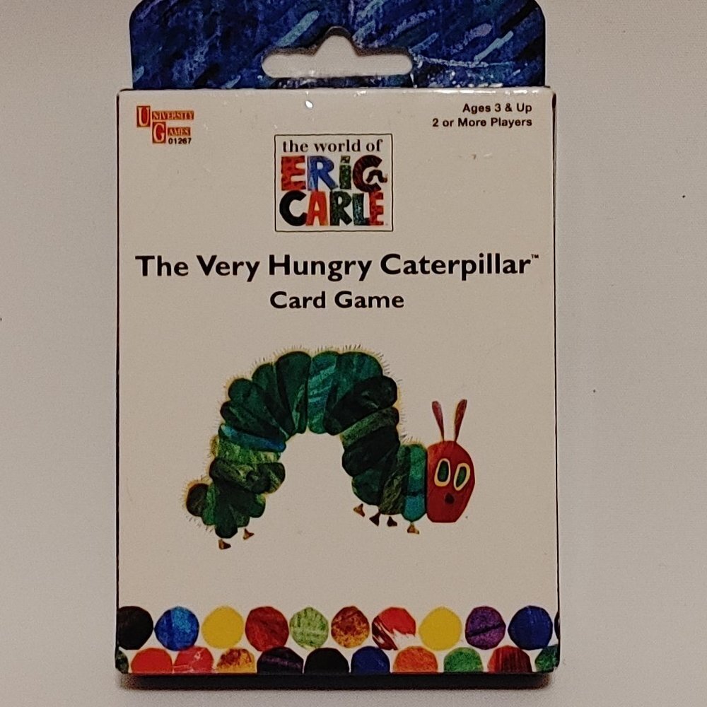 The Very Hungry Caterpillar Eric Carle Card Game Educational Play & Learn Food